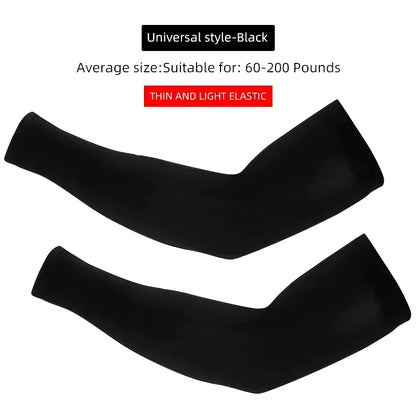 Ice Silk UV Protection Arm Sleeves for Cycling, Running, and Outdoor Fitness Activities