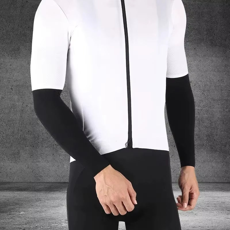 Ice Silk UV Protection Arm Sleeves for Cycling, Running, and Outdoor Fitness Activities