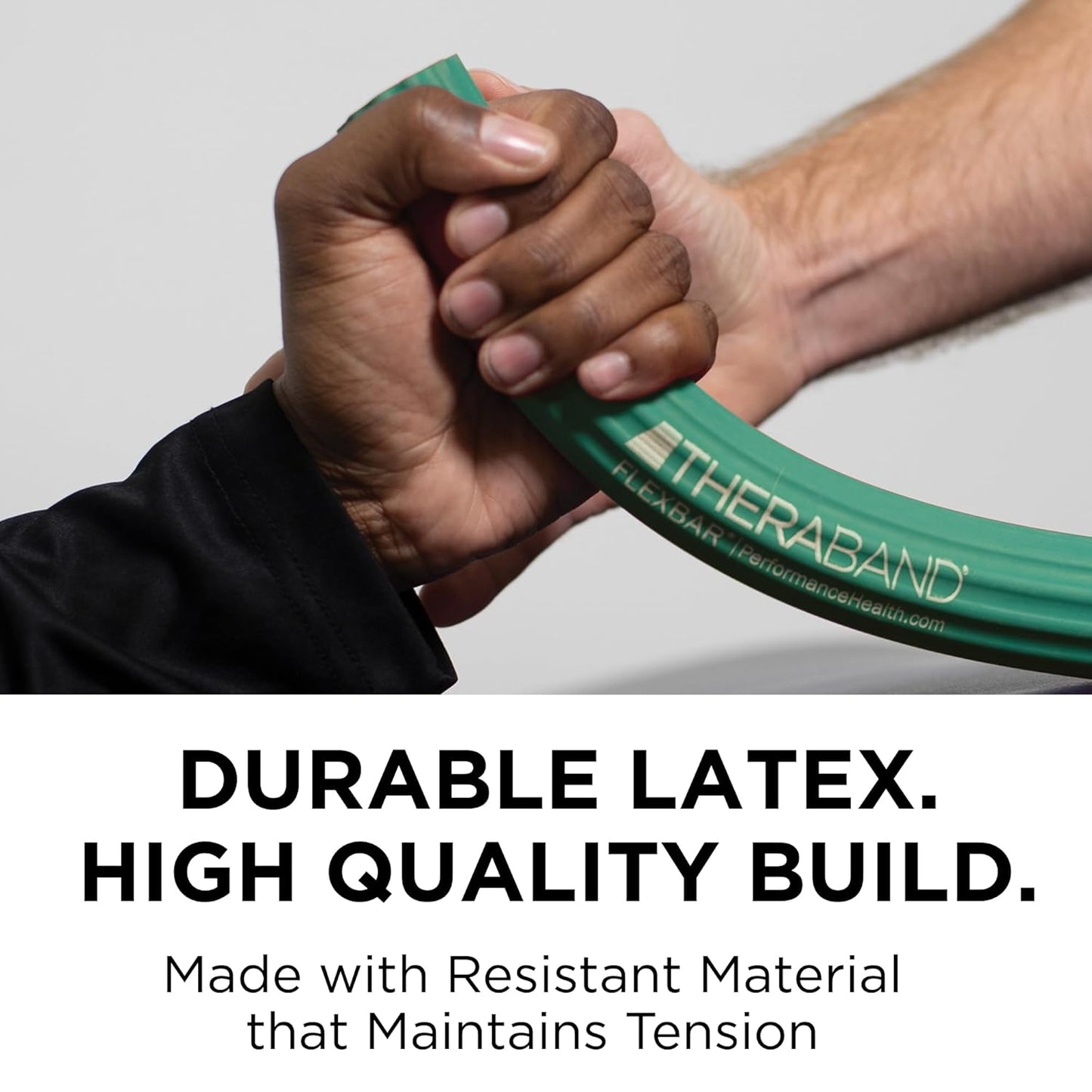 Flexbar Resistance Bar - Medium Green Flex Therapy Tool for Physical Rehabilitation, Wrist and Forearm Exercise, Non-Slip Grip, Compact Design